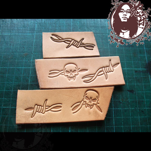Leather Stamp Set - 5 pz/set Timbri In Pelle Stile