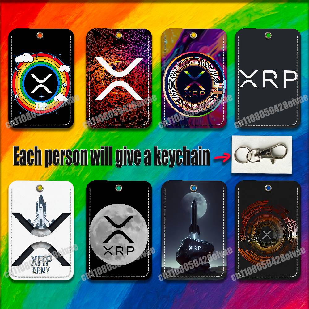 Leather Work Is - Porta Badge Digitale per Criptovaluta Xrp