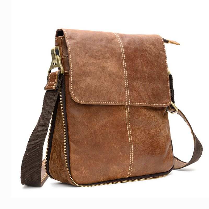 Leather Work Bag Men - Borsa da uomo in pelle di