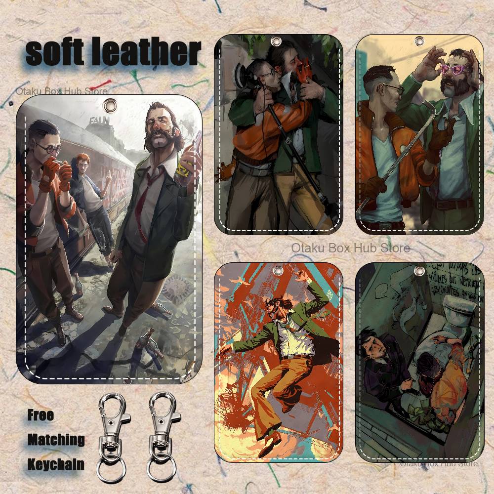 Leather Work Is - Portachiavi porta carte da gioco D-Disco