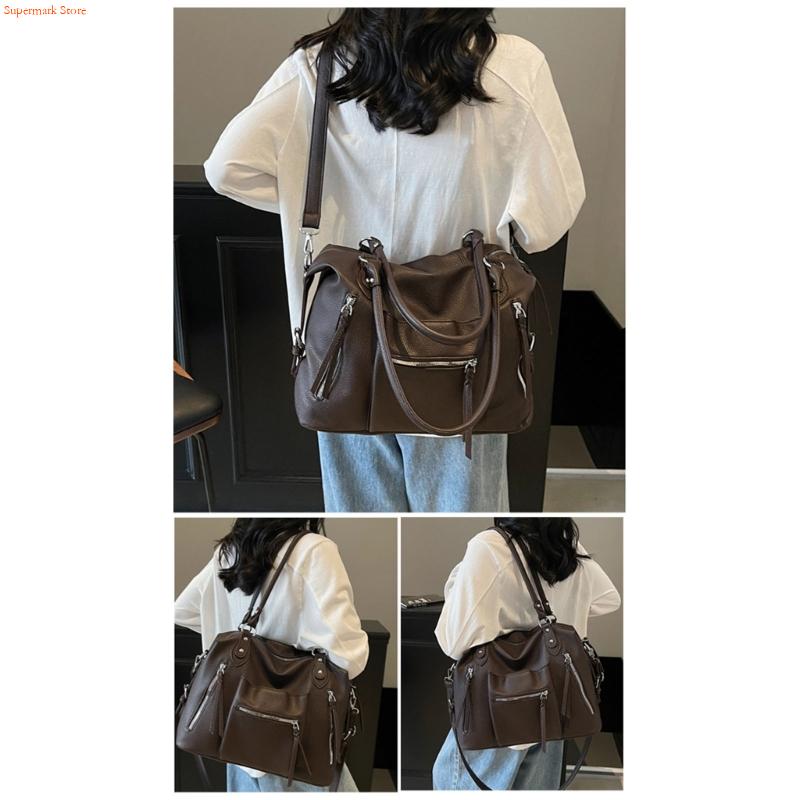 Leather Work Duffle - Q5WE borsa multiuso sotto ascella borsa