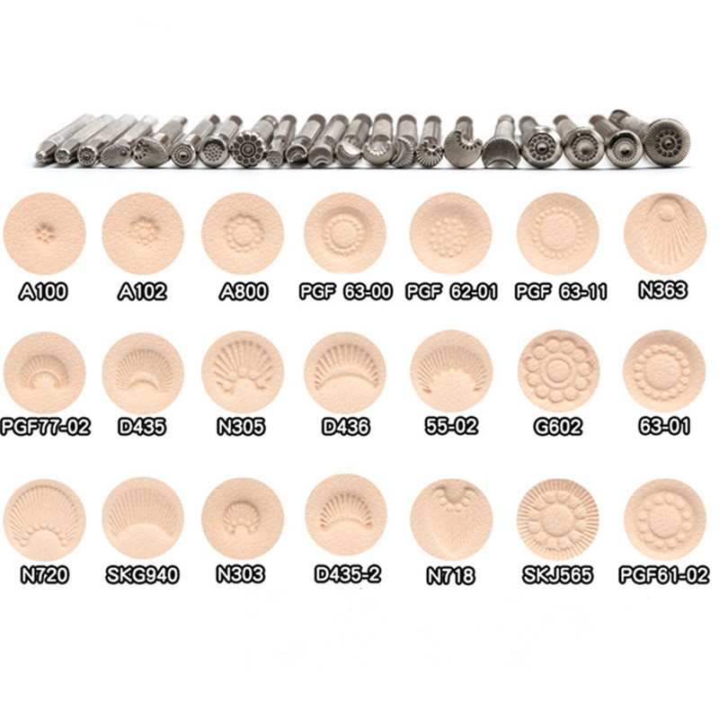Leather Stamp Set - 1 pz fai da te artigianale