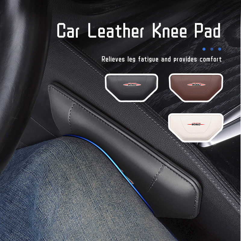 Leather Work Knee Pads - Cuscini in pelle per bracciolo auto,