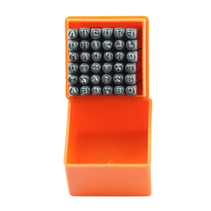 Leather Stamp Set - 36 Pcs Punch in acciaio inossidabile