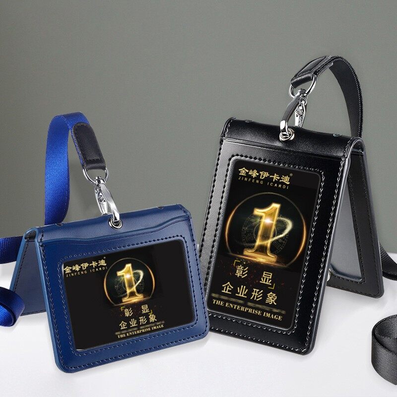 Leatherworker Name - Porta Badge identificativo in vera pelle