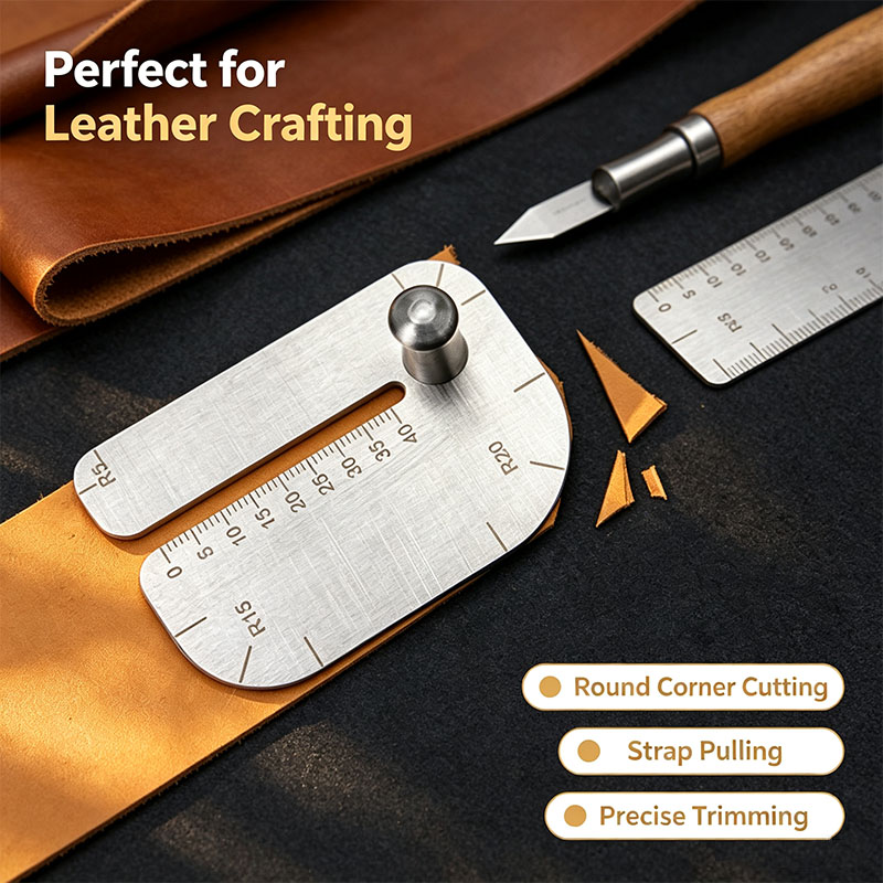 Leatherwork Manual - 1 Pezzo Utensile Manuale in Acciaio