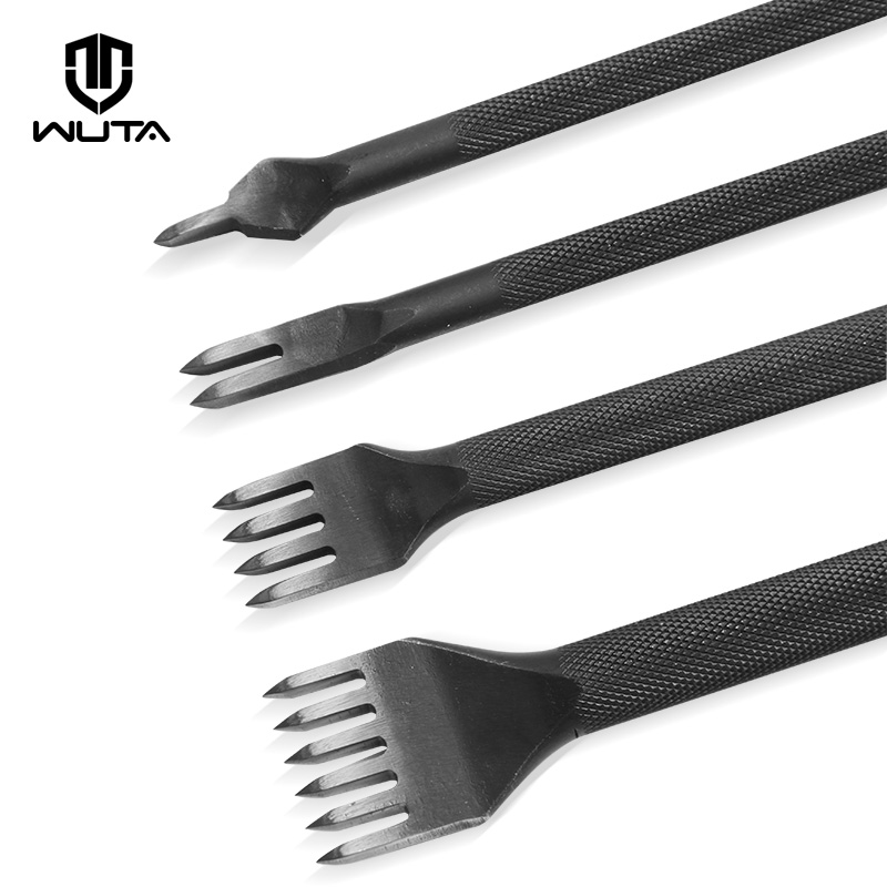 Leather Punch Revolving - WUTA 1 Pezzo Punta diamantata Nero
