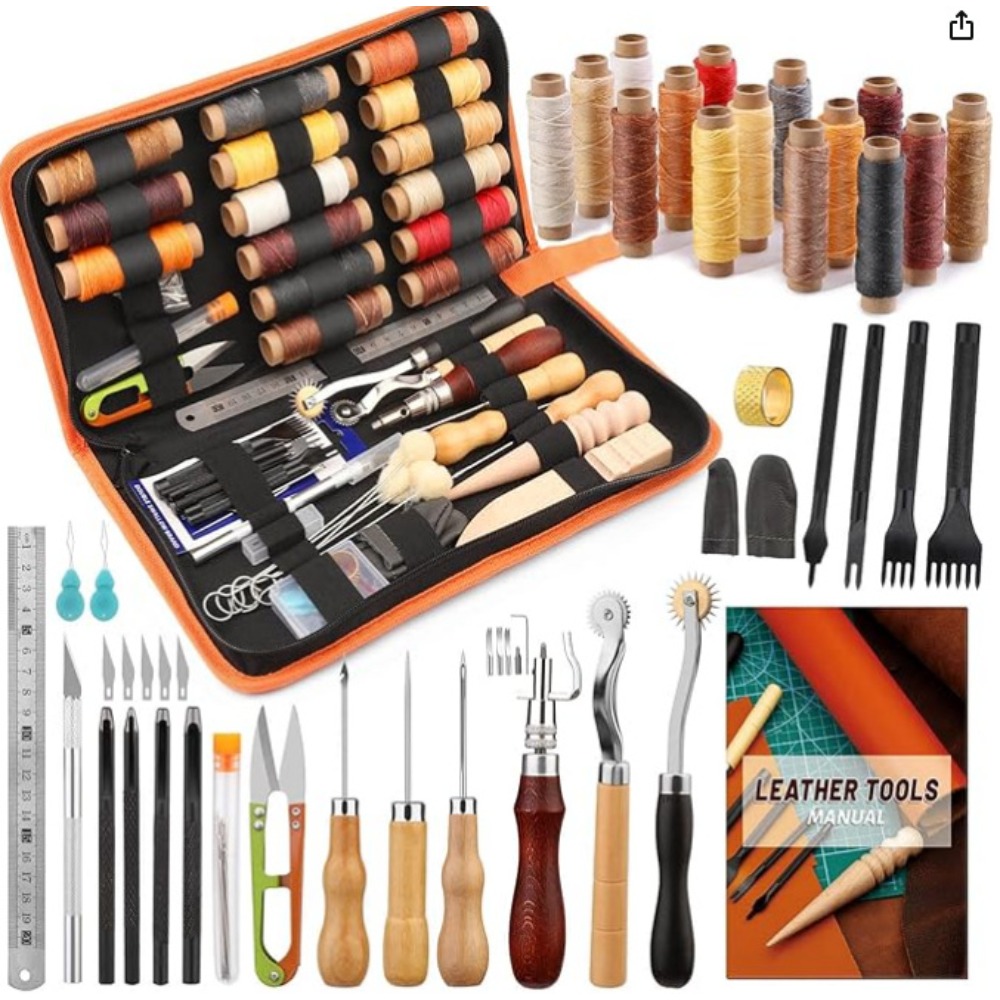 Leatherwork Or Leathercraft - Strumenti per la lavorazione della pelle
