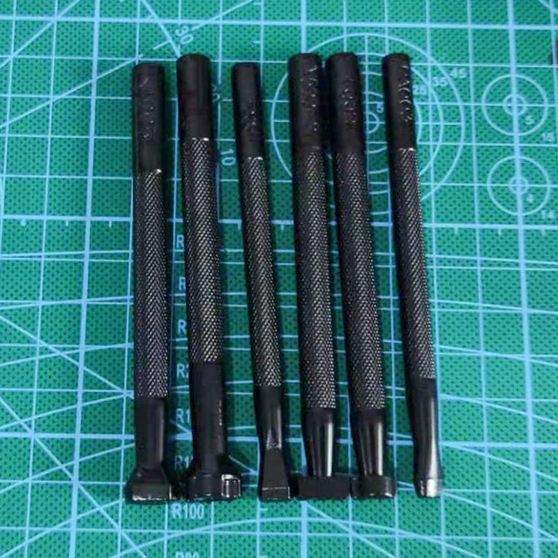 Leather Stamp Set - 6 pezzi strumento di stampa in