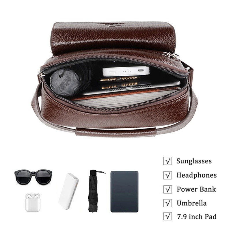 Borsa a tracolla da uomo di al - Leather Work Bag Men recensione e prezzo
