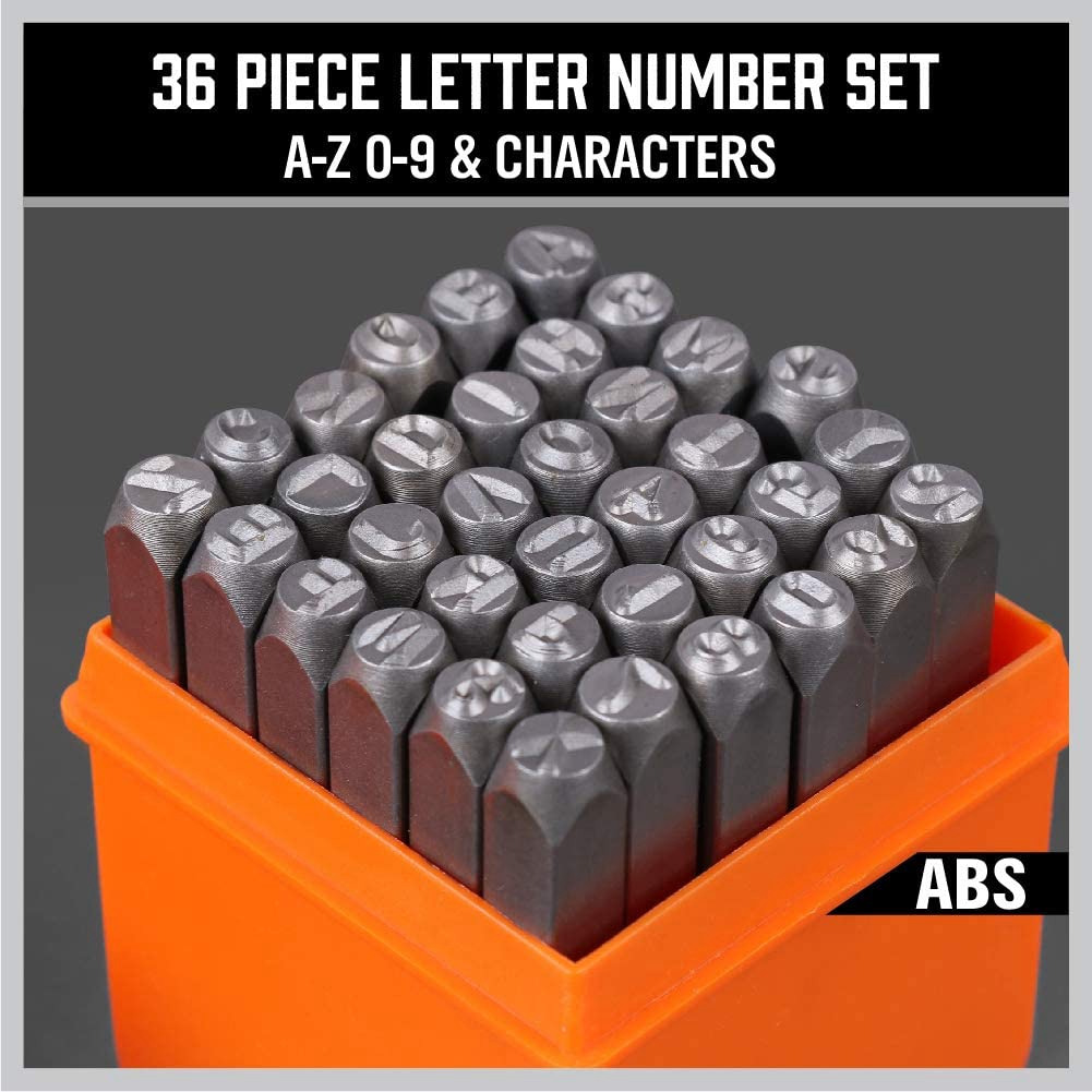 Set di punzoni A68P da 36 pezz - Leather Stamp Set recensione e prezzo