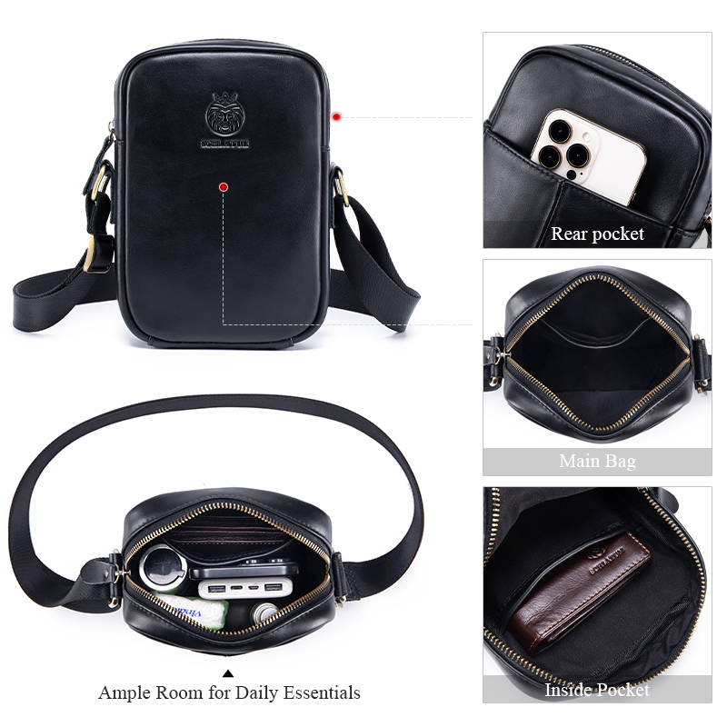 Borse a tracolla casual da uom - Leather Work Bag Men recensione e prezzo