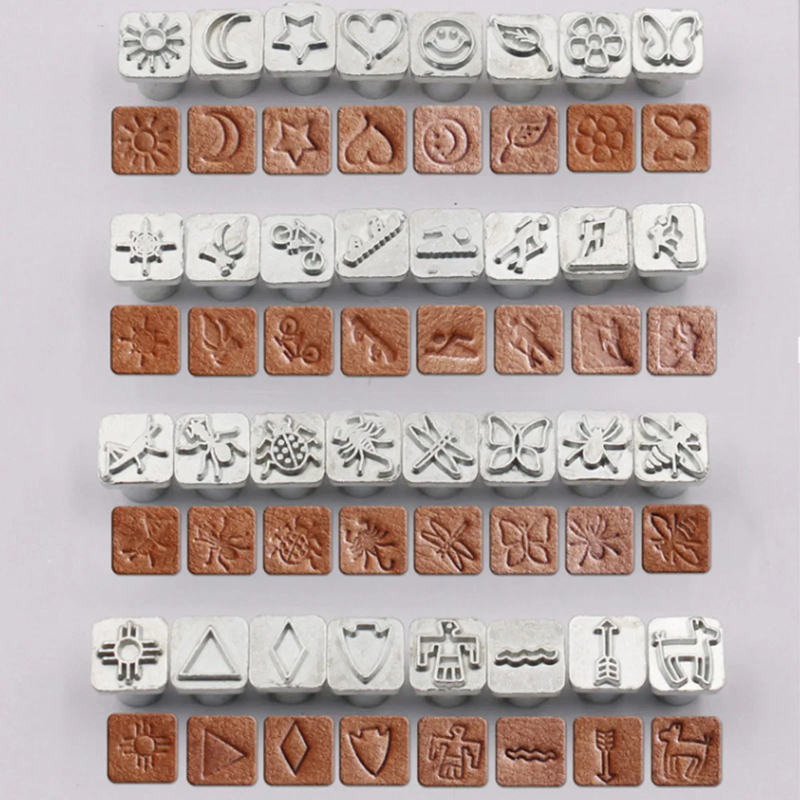 32PCS Cartoon Animal Plant Lea - Leather Stamp Set recensione e prezzo