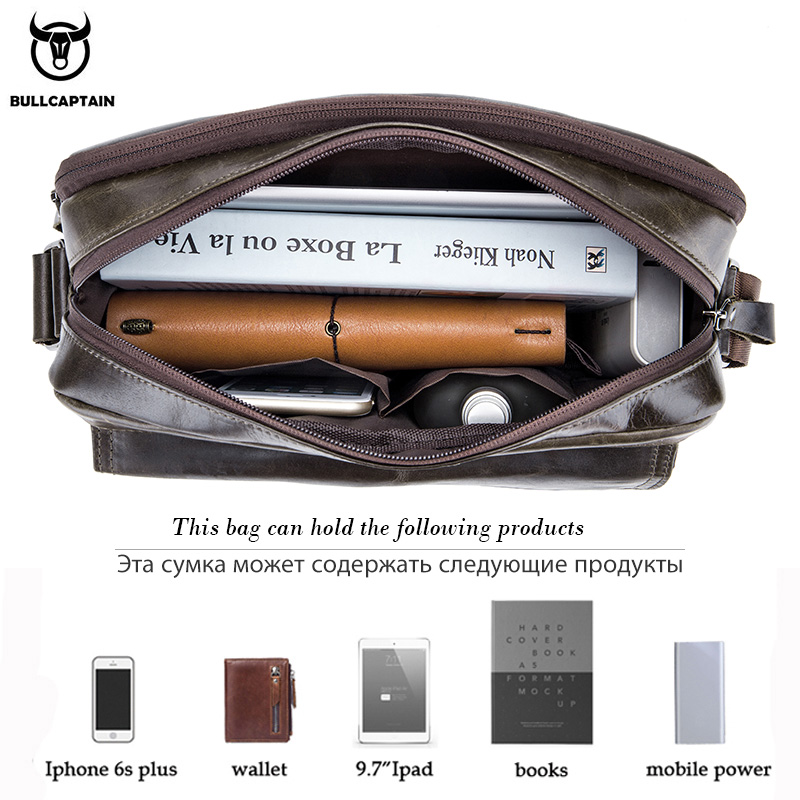 BULLCAPTAIN Borsa a tracolla d - Leather Work Bag Men recensione e prezzo