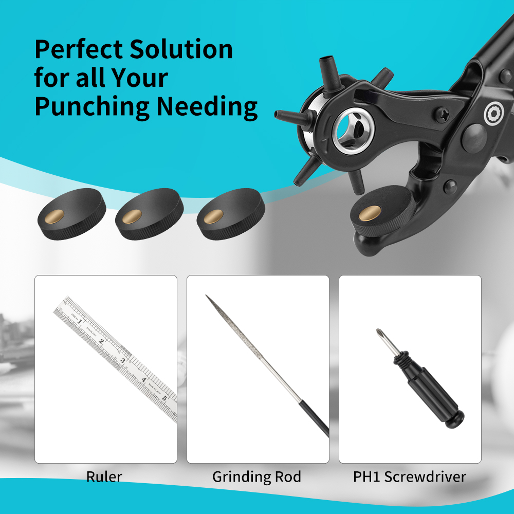DURATECH Pinza Perforatrice Gi - Leather Punch Revolving recensione e prezzo