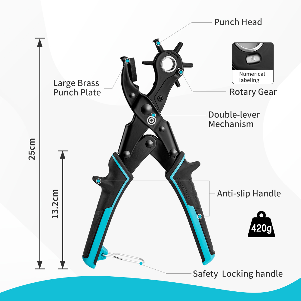 DURATECH Pinza Perforatrice Gi - Leather Punch Revolving recensione e prezzo