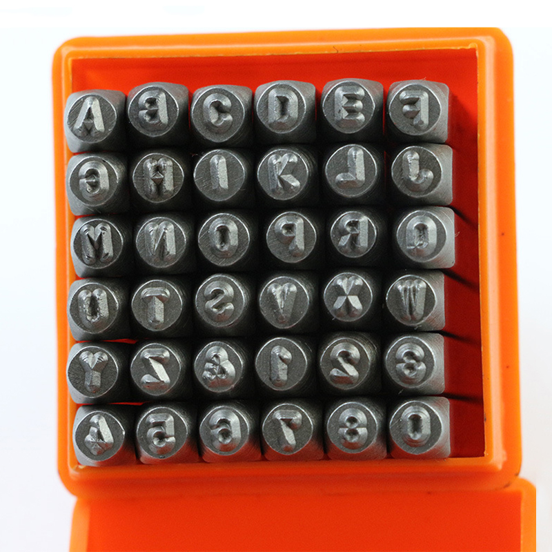 36 Pcs Punch in acciaio inossi - Leather Stamp Set recensione e prezzo