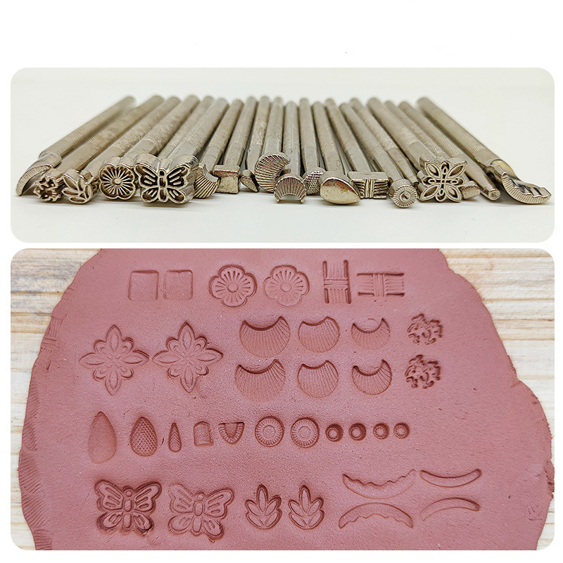 20 pezzi timbri in ceramica pe - Leather Stamp Set recensione e prezzo