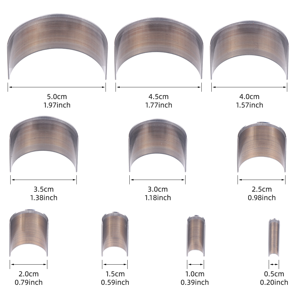 Set da 10 punzoni a semicerchi - Leather Stamp Set recensione e prezzo
