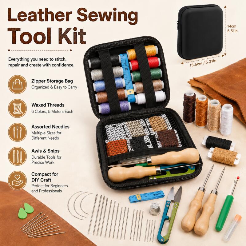 Kit per cucito in pelle con fi - Leatherwork Hand Sewing Needles recensione e prezzo