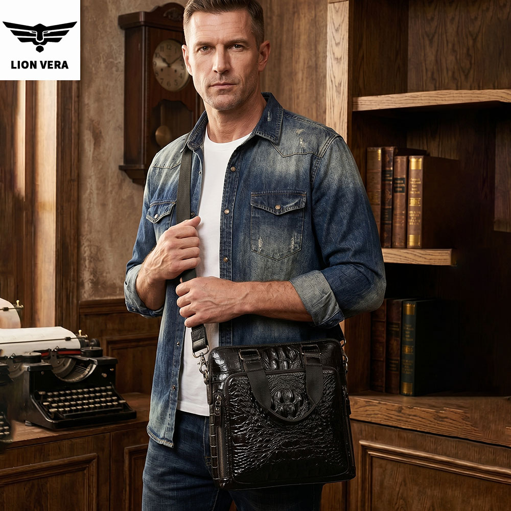Borsa in Vera Pelle da Uomo LI - Leather Work Bag Men recensione e prezzo