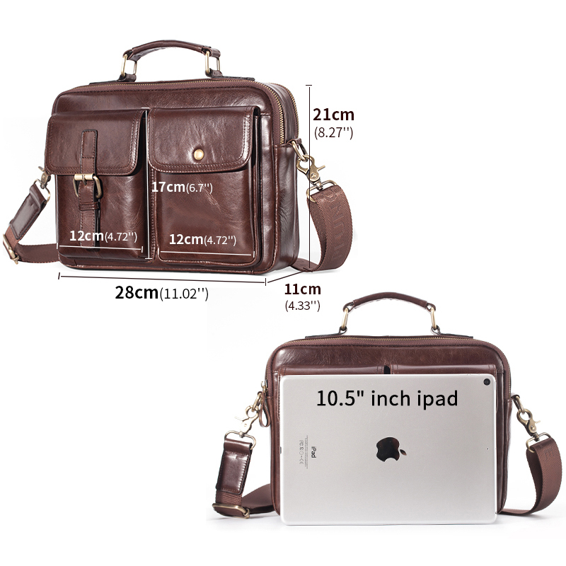 Nuovissima borsa a tracolla in - Leather Work Bag Men recensione e prezzo