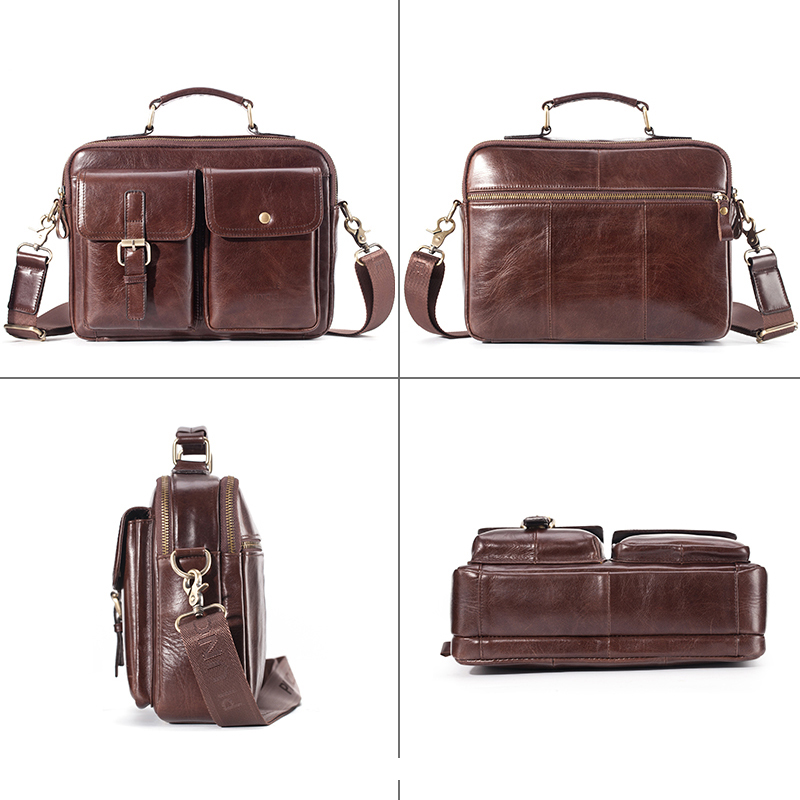 Nuovissima borsa a tracolla in - Leather Work Bag Men recensione e prezzo