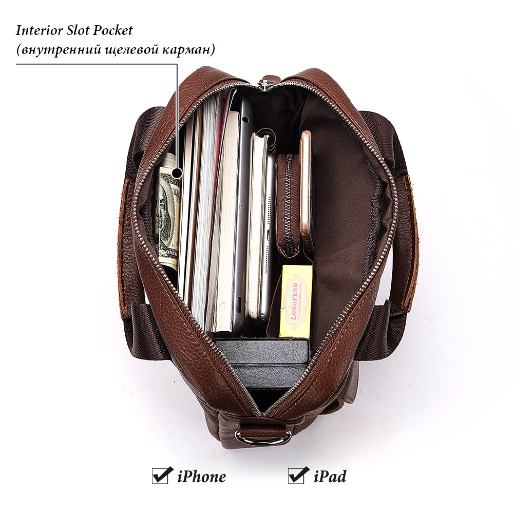 Borse da uomo in vera pelle du - Leather Work Bag Men recensione e prezzo