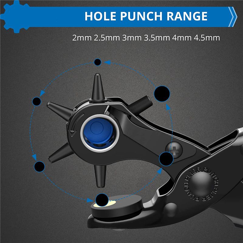 Nuovo perforatore per cintura  - Leather Punch Revolving recensione e prezzo